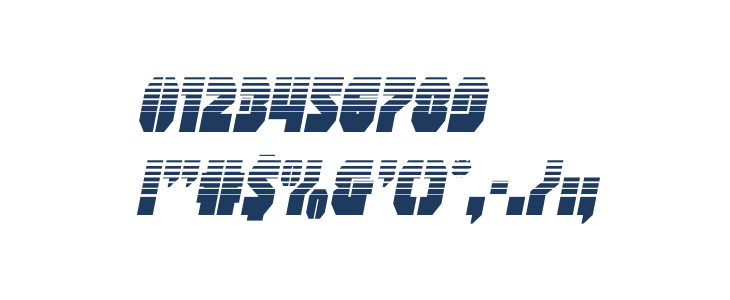 Shogunate Halftone Italic Other Characters