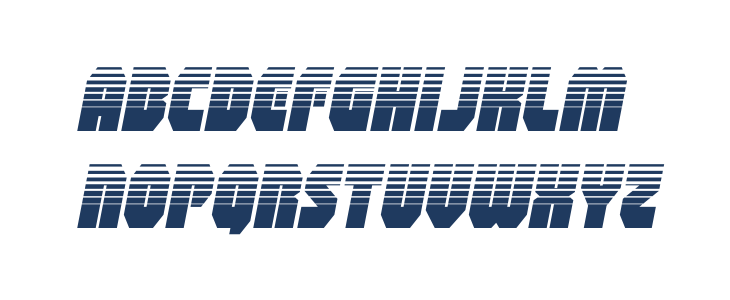 Shogunate Halftone Italic Lowercase