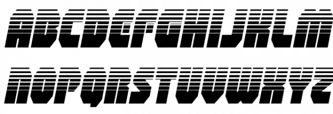 Shogunate Halftone Italic Polices MINUSCULES