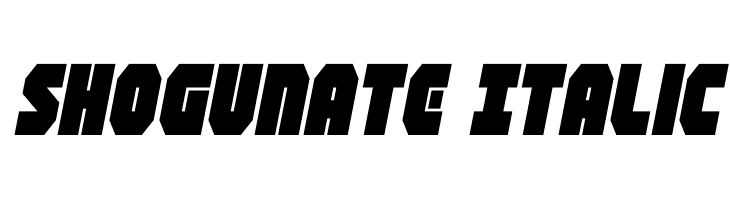 Shogunate Italic  font caratteri gratis