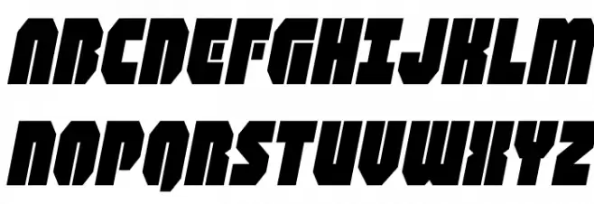 Shogunate Italic Schriftart Groß