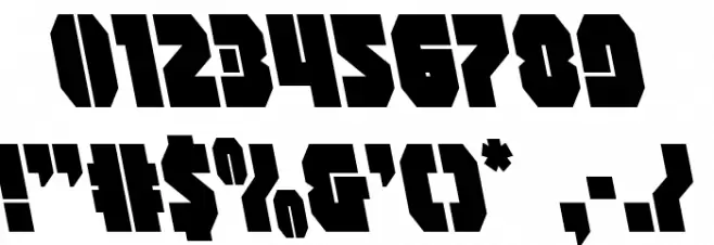 Shogunate Leftalic Font OTHER CHARS