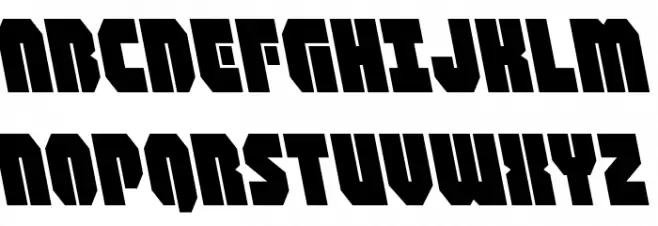 Shogunate Leftalic फ़ॉन्ट अपरकेस