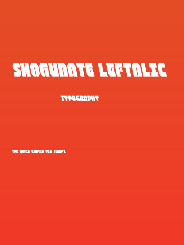 Shogunate Leftalic Poster