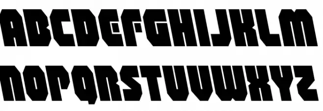 Shogunate Leftalic Font LOWERCASE