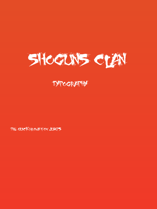 Shoguns Clan Poster