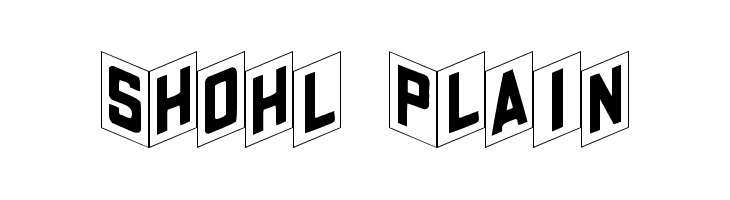Shohl Plain  免费字体下载