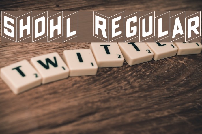 Shohl Regular Font examples