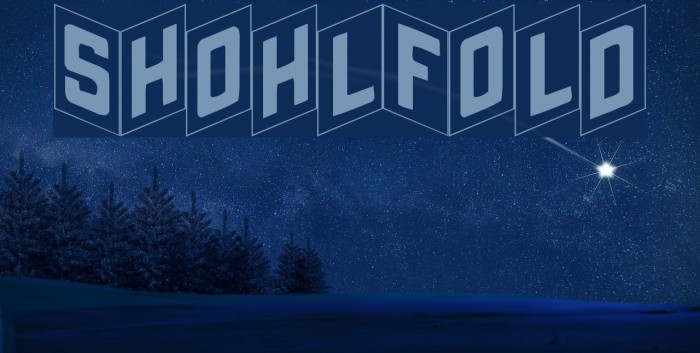 ShohlFold Font examples
