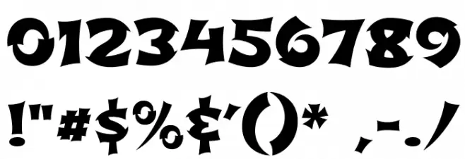 Shojumaru-Regular Font OTHER CHARS