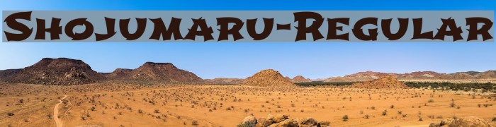 Shojumaru-Regular Font examples