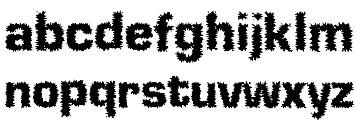 Shokkking Black Font LOWERCASE