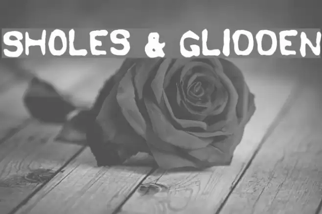 Sholes & Glidden Font examples