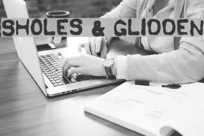 Sholes & Glidden Font examples