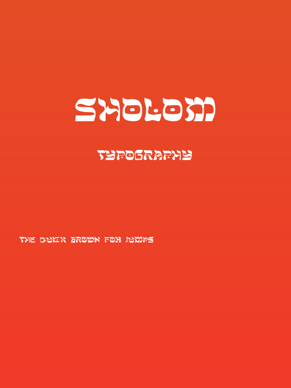 Sholom Poster