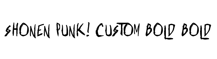 Shonen Punk! Custom Bold Bold  Frei Schriftart Herunterladen