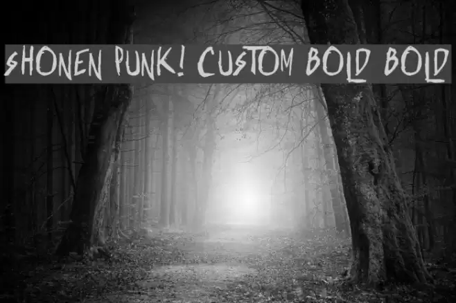 Shonen Punk! Custom Bold Bold Polices examples