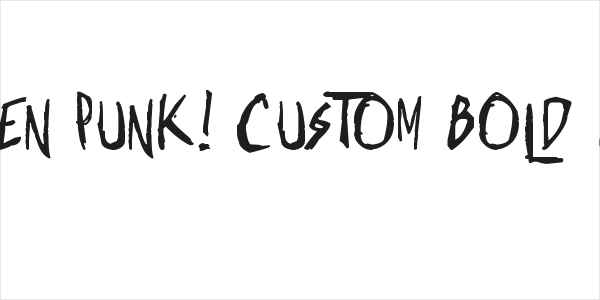 Shonen Punk! Custom Bold Bold Logo