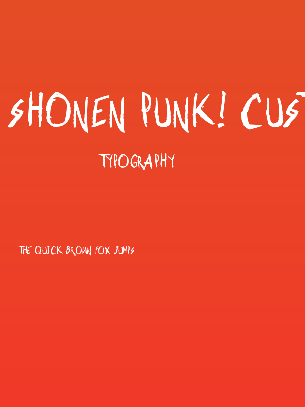 Shonen Punk! Custom Bold Bold Poster