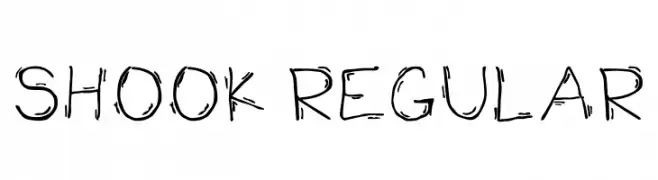 Shook Regular  フリーフォントのダウンロード
