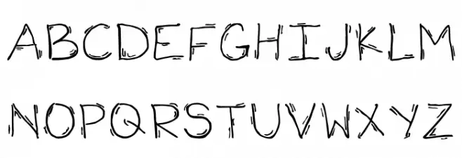 Shook Regular Font Litere mari