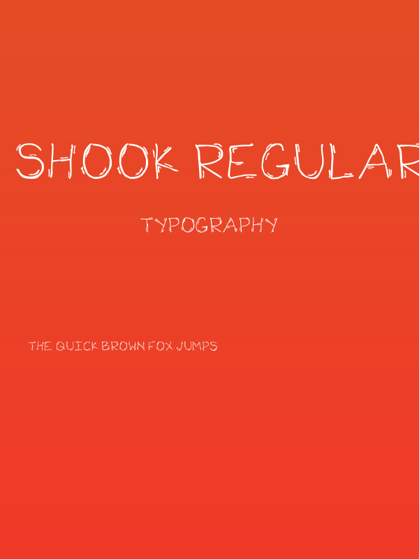 Shook Regular Poster