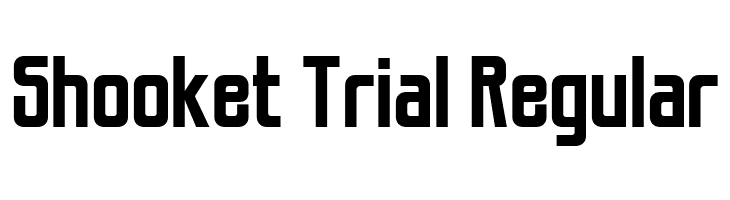 Shooket Trial Regular  font caratteri gratis