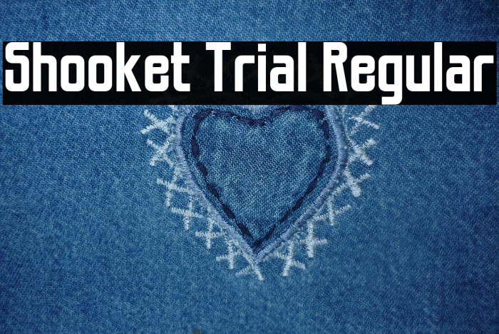 Shooket Trial Regular Caratteri examples