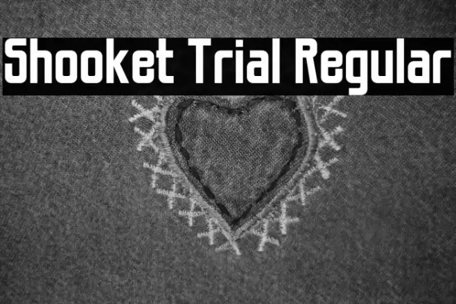 Shooket Trial Regular Font examples
