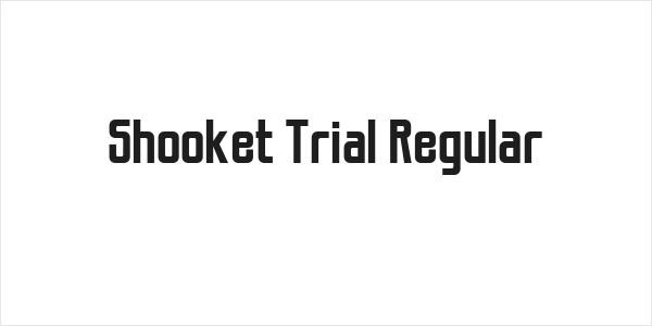 Shooket Trial Regular Logo