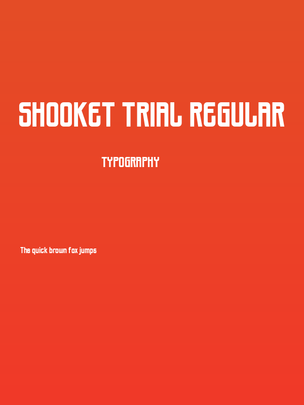 Shooket Trial Regular Poster