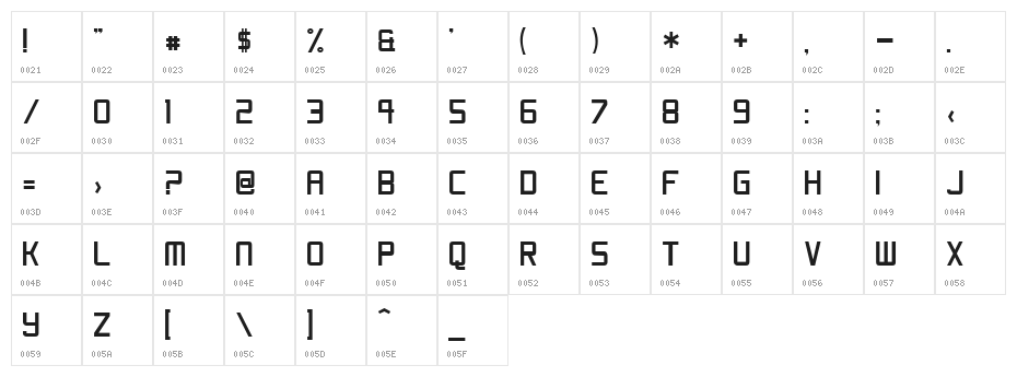 ShoomVertical Normal Character Map