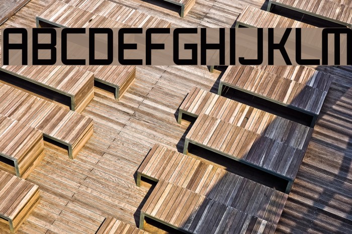 ShoomVertical Normal Font examples