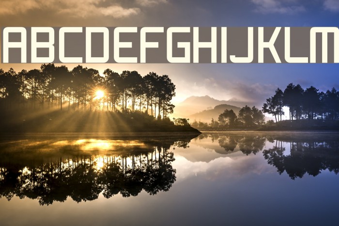 ShoomVertical Normal Font examples