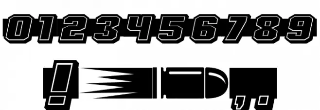 Shoot to Kill Filled Regular Font OTHER CHARS