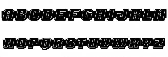 Shoot to Kill Filled Regular Schriftart Groß