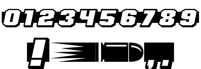 Shoot to Kill Regular フォント その他の文字