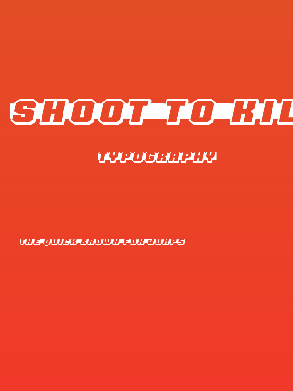 Shoot to Kill Regular Poster