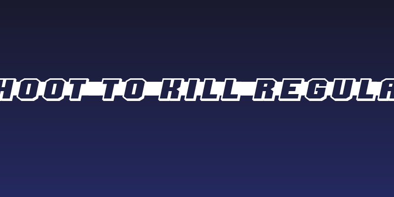 Shoot to Kill Regular Social Header