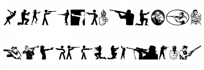 Shooter फ़ॉन्ट अपरकेस