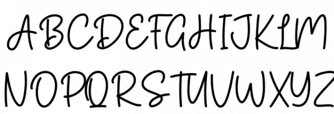 Shooting Star 字体 大写