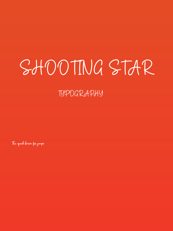 Shooting Star Poster