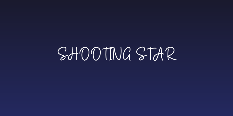 Shooting Star Social Header