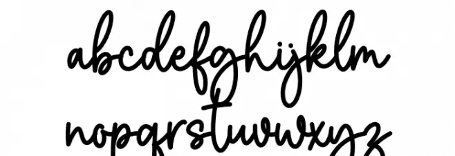 Shooting Star 字体 小写