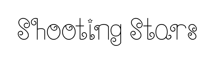 Shooting Stars  Free Fonts Download