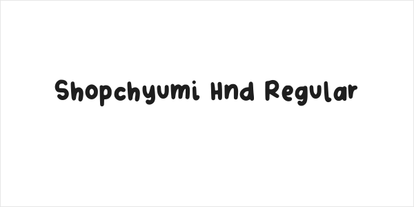 Shopchyumi Hnd Regular Logo