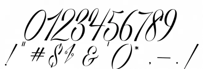 ShophiaScript Font OTHER CHARS