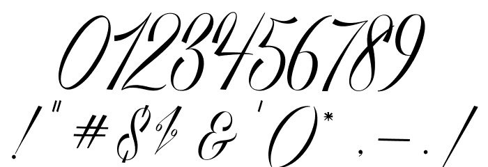 ShophiaScript Font OTHER CHARS