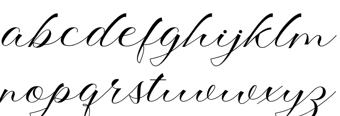 ShophiaScript Font LOWERCASE