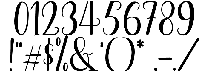 Shopia Font OTHER CHARS